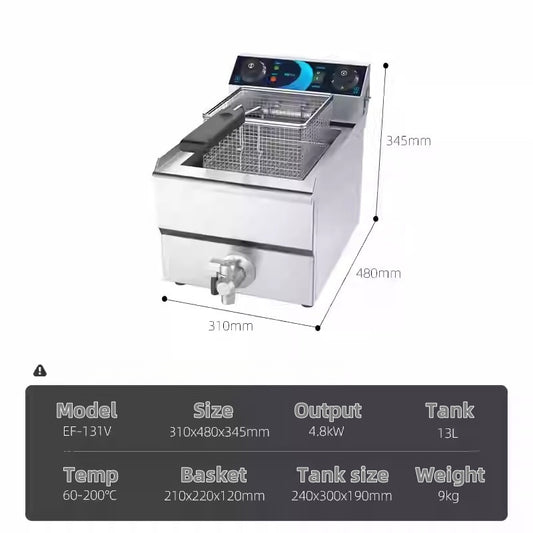 Fryer single slot 13L