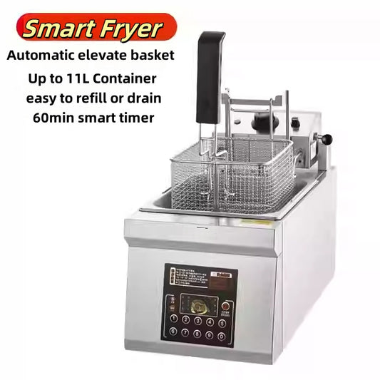 Fryer single slot 10L with elevator