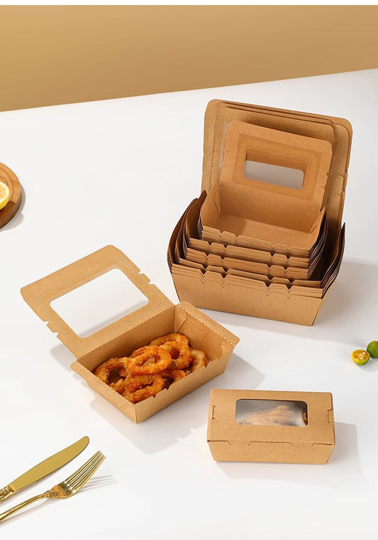 Salad Box with PET Window/Pack of 50