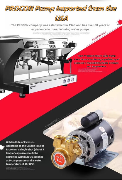 Commercial coffee machine Twin head CRM3120C