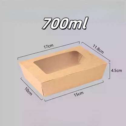 Salad Box with PET Window/Pack of 50